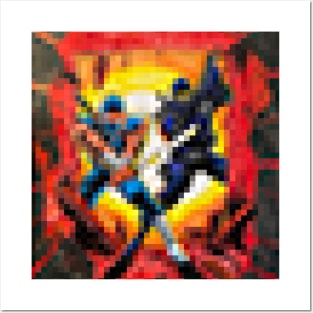 Ninja Pixel Art Posters and Art